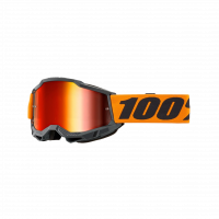 ANTIPARRA 100% ACCURI 2 GOGGLE ORANGE - MIRROR RED LENS