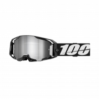 ANTIPARRA 100% ARMATIC GOGGLE BLACK - MIRROR SILVER FLASH LENS