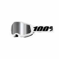 ANTIPARRA 100% STRATA 2 GOGGLE WHITE - MIRROR SILVER LENS