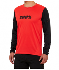 JERSEY 100% RIDECAMP LONG SLEEVE RED/BLACK