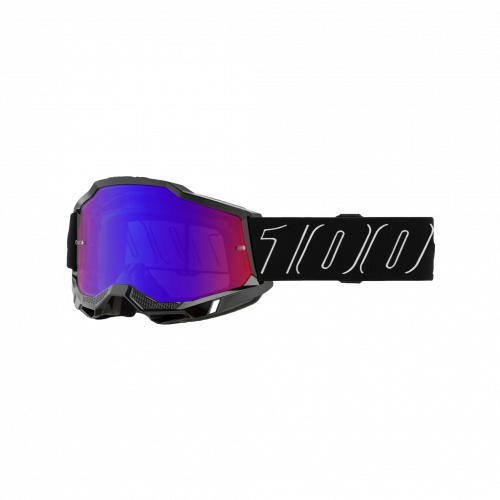 ANTIPARRA 100% ACCURI 2 GOGGLE BLACKLINE - MIRROR RED/ BLUE LENS