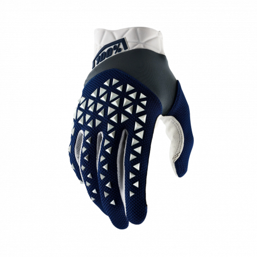 GUANTES 100% AIRMATIC GLOVES NAVY/STEEL/WHITE