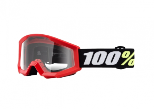 ANTIPARRA 100% STRATA MINI RED - CLEAR LENS