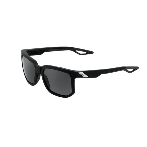 LENTES CICLISMO 100% CENTRIC - SOFT TACT BLACK - GREY PEAKPOLAR LENS - OS