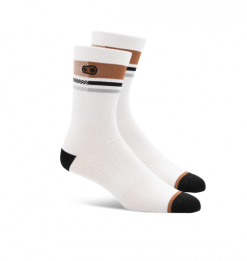 CALCETINES CRANKBROTHERS ICON MTB WHITE / BROWN / BLACK 