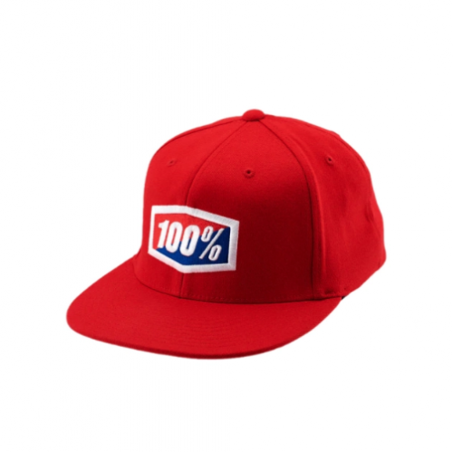 GORRO JOCKEY 100% OFFICIAL FLEXFIT RED