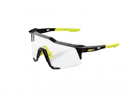 LENTES CICLISMO 100% SPEEDCRAFT - GLOSS BLACK - PHOTOCHROMIC LENS