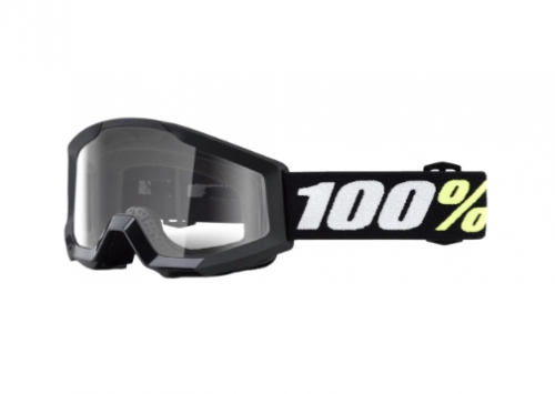 ANTIPARRA 100% STRATA MINI BLACK - CLEAR LENS