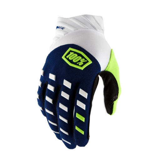 GUANTES 100% AIRMATIC NAVY/WHITE