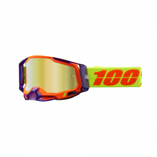 ANTIPARRA 100% RACECRAFT 2 GOGGLE PANAM - MIRROR GOLD LENS