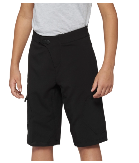 SHORTS 100% RIDECAMP NIÑO BLACK